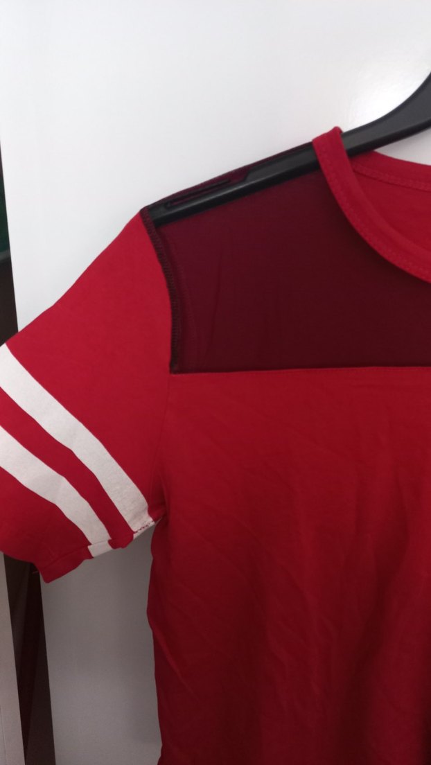 Kırmızı Kısa Kollu Spor Tişört - Görsel 2