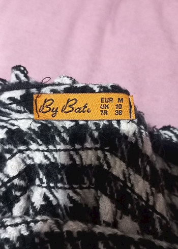 Ekoseli Pileli Mini Etek - Görsel 2