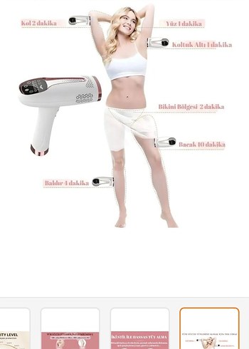 Riomi Ipl Buz Lazer Epilasyon Cihazı Seti - Görsel 10