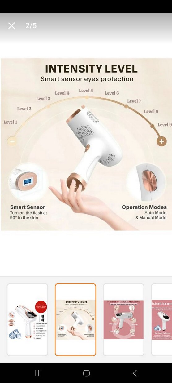 Riomi Ipl Buz Lazer Epilasyon Cihazı Seti - Görsel 5