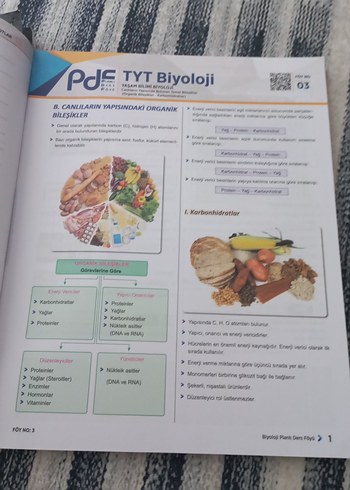 TYT Biyoloji Planet Soru Bankası ve PDF planlı ders föyü