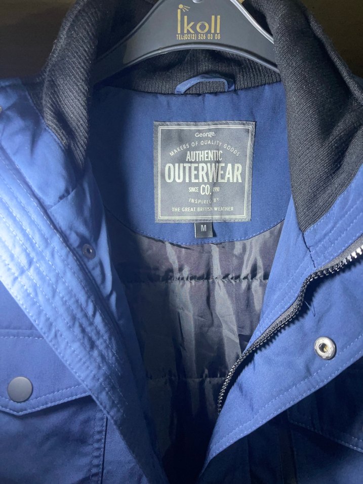 George Yurtdışı ürünü Lacivert  Erkek Mont - Görsel 2