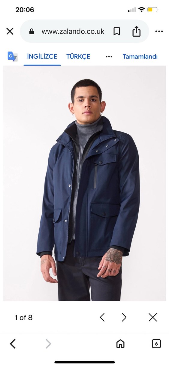 George Yurtdışı ürünü Lacivert  Erkek Mont - Görsel 5