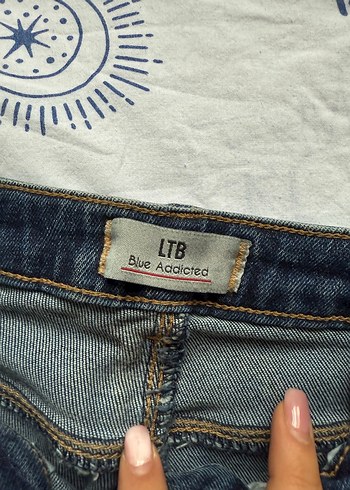 Kadın Lacivert Denim Kot Pantolon - Görsel 3