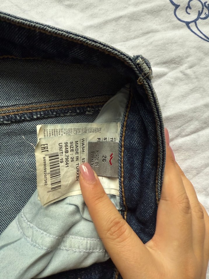 Kadın Lacivert Denim  Kot Pantolon - Görsel 5