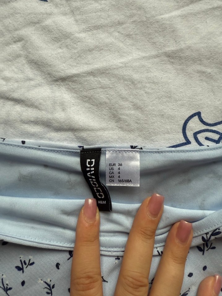 Çiçek Desenli Mini Etek - Görsel 2