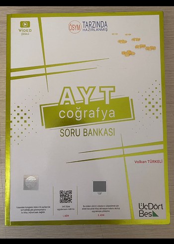 345 yayınları AYT Coğrafya Soru Bankası