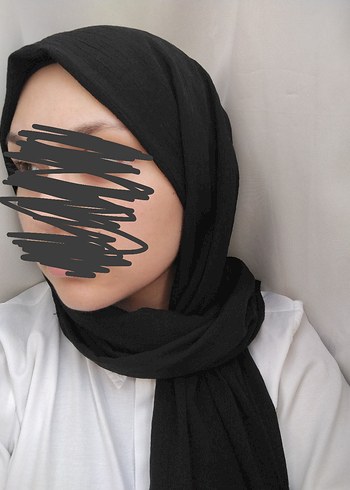 Beden Kadın Siyah Keten Drapeli Şal