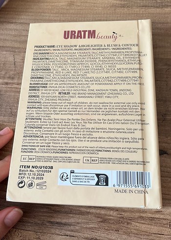 URATM beauty Color Bomb Makyaj Paleti - Görsel 6