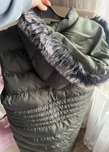 Gri Fermuarlı Kadın Yelek - Görsel 2