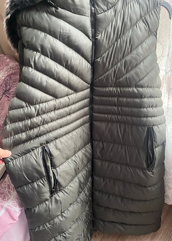 Gri Fermuarlı Kadın Yelek - Görsel 3