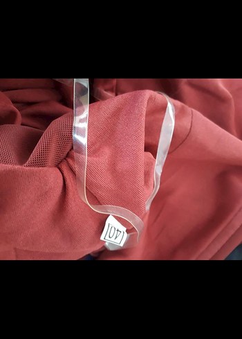 Bordo Drapeli Uzun Abiye Elbise - Görsel 3