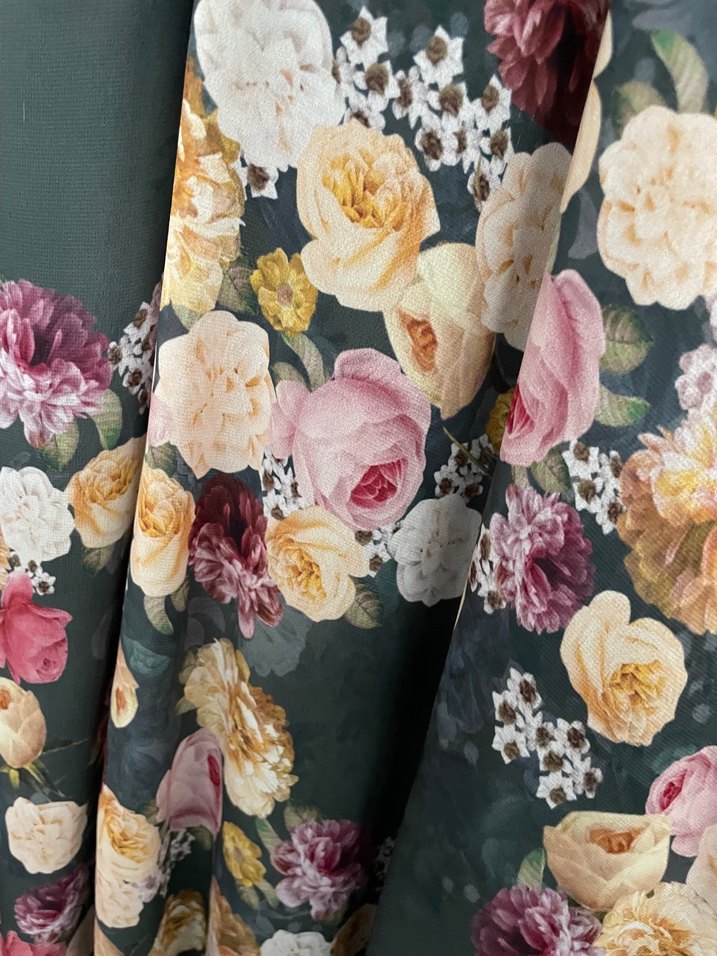 Çiçek Desenli Uzun Bohem Elbise - Görsel 3