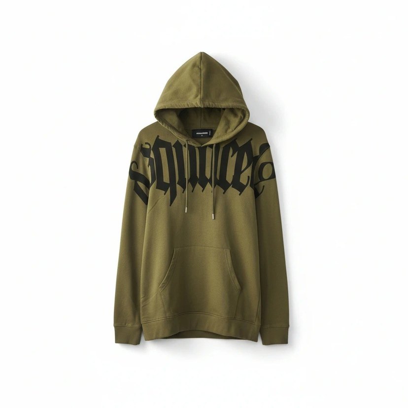 Haki Yeşil Kaşe Dokulu Kapüşonlu Ceket Gömlek - Görsel 2