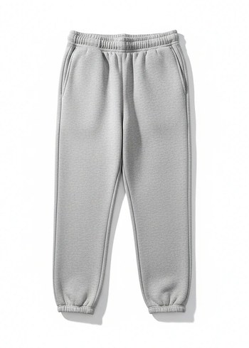 Gri Melanj Jogger Eşofman Altı - Görsel 3