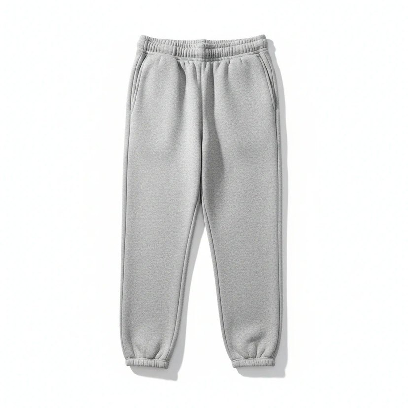 Gri Melanj Jogger Eşofman Altı - Görsel 3