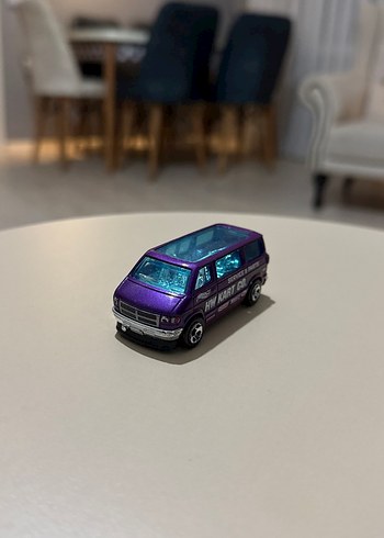 Mor Minyatür Oyuncak Minibüs Araba - Görsel 2