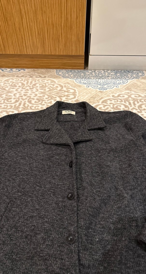 Gri Düğmeli kaban - Görsel 2