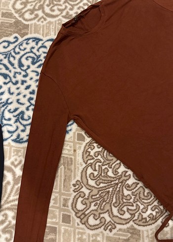 Erkek Kahverengi Keten Bisiklet Yaka Gömlek - Görsel 3