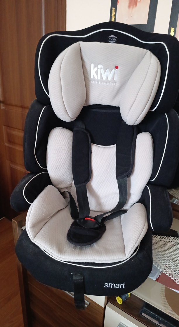Smart Kiwi Gri Beyaz Çocuk Araba Koltuğu - Görsel 2