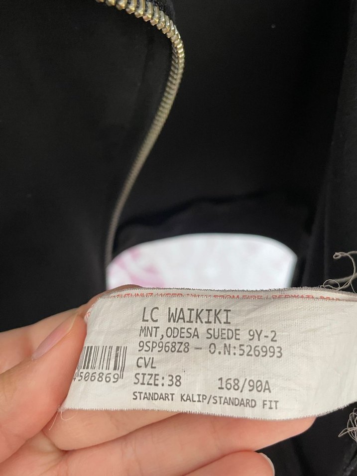 Siyah Süet Biker Ceket - Görsel 4