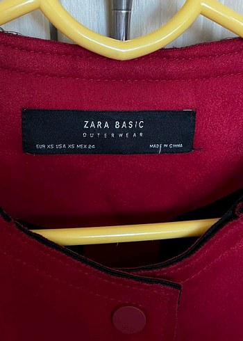 Bordo Süet Düğmeli Midi Kadın Kaban - Görsel 3