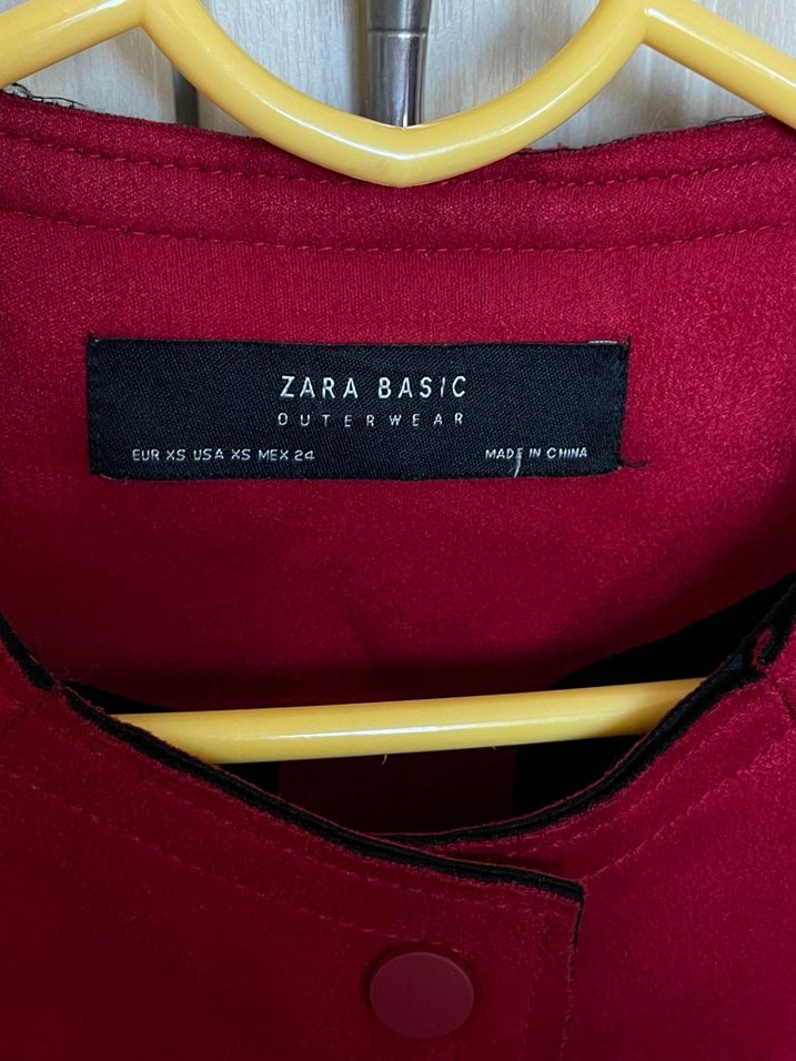 Bordo Süet Düğmeli Midi Kadın Kaban - Görsel 3