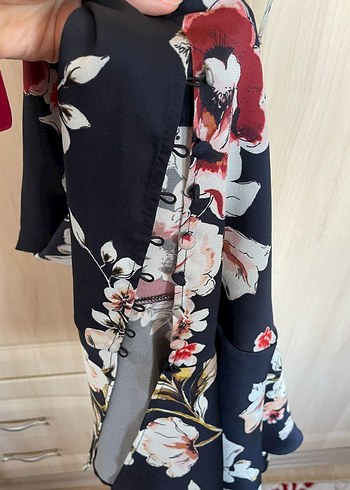 Kadın Yazlık Çiçek Desenli Elbise - Görsel 6