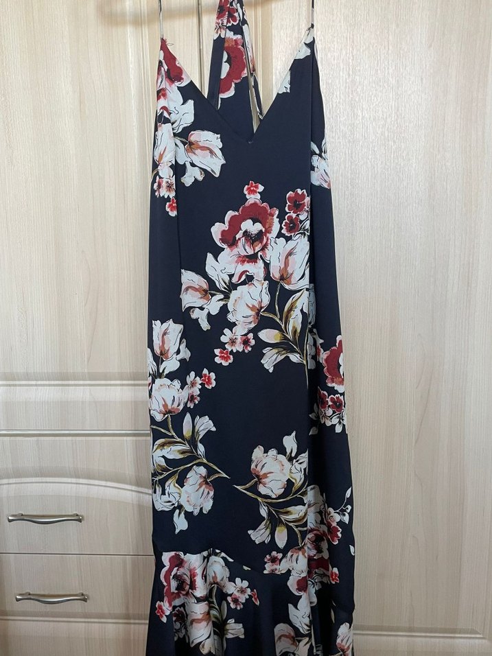 Kadın Yazlık Çiçek Desenli Elbise - Görsel 4