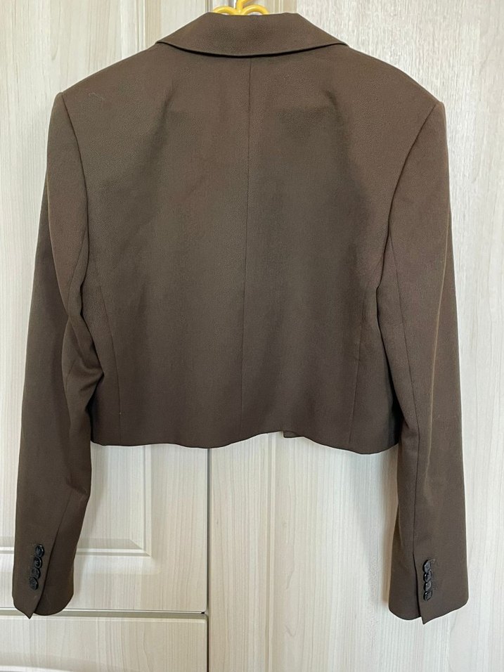 Haki Kadın Midi Blazer Ceket - Görsel 3