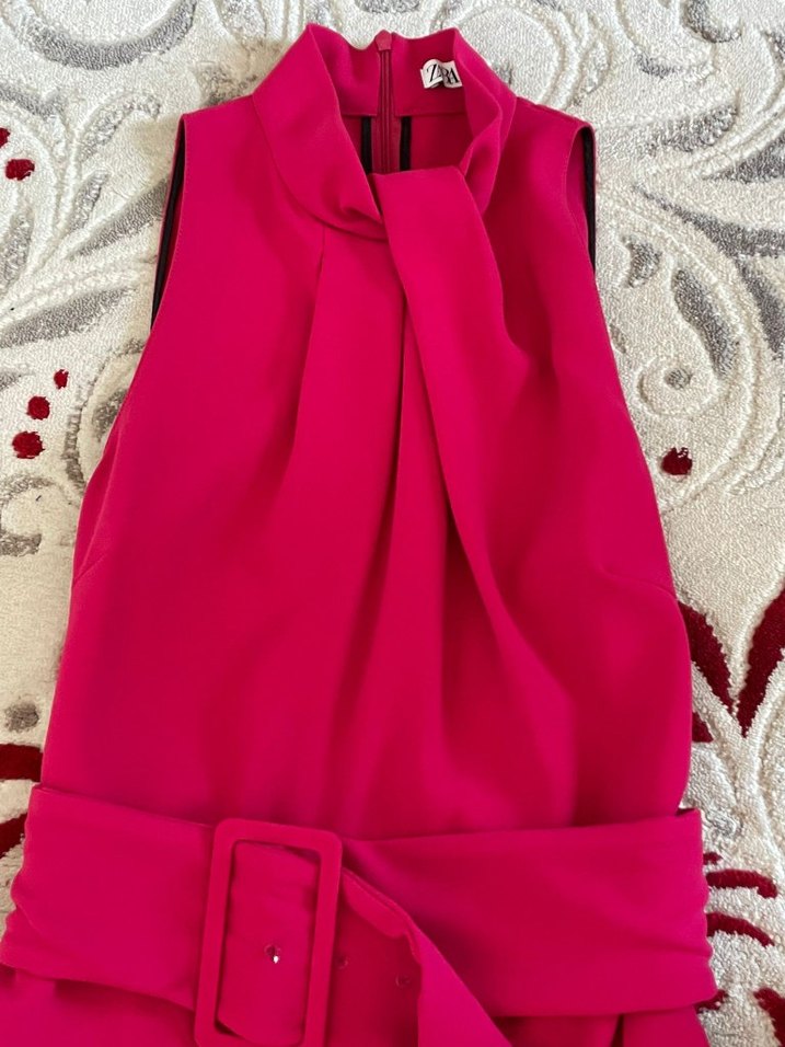 Pembe Kemerli Kadın Uzun Tulum - Görsel 2