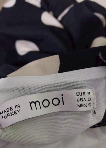 Puantiye Desenli Siyah Mini Elbise - Görsel 4