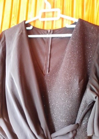 Lacivert Drapeli Uzun Abiye Elbise - Görsel 5