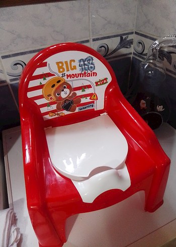 Renkli Kırmızı Çocuk Sandalyesi - Görsel 2