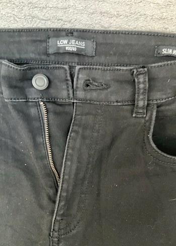 LC Waikiki Siyah Kadın Normal Boy Denim Jean