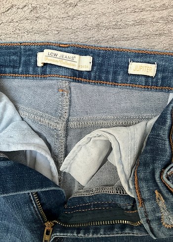 LC Waikiki Kadın Mavi Slim Fit Midi Kot Pantolon