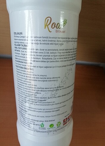 Diğer Klorsuz çamaşırsuyu 1000 ml