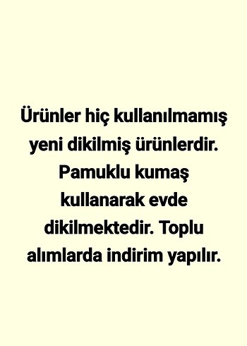 Yeni, Pamuklu Yastık Kılıfları