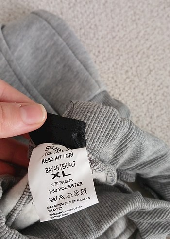 xl Beden Gri kadın Outdoor Eşofman Altı
