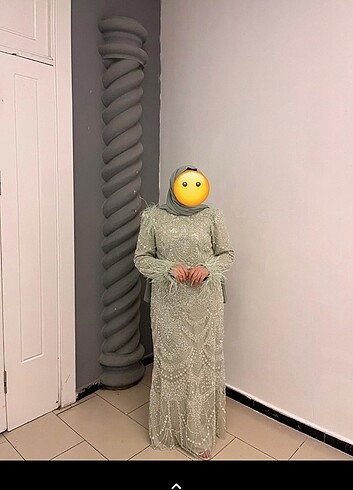 Yalnızca 1 kere kullanildi Tesettür Abiye 