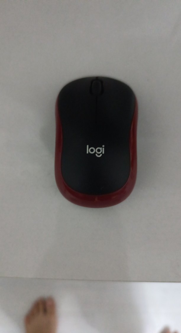 Logitech m185   Kırmızı Kablosuz Mouse - Görsel 2