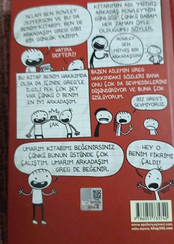 Müthiş Arkadaş - Rowley'nin Günlüğü Jeff kinney - Görsel 2