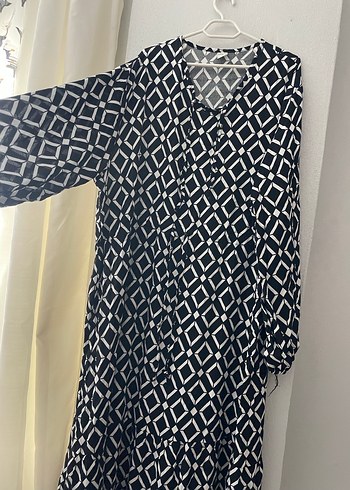 Uzun Siyah Bohem Kadın Elbise - Görsel 2