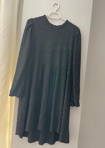 Gri Kadın Pilili Uzun Kollu Robalı Tunik - Görsel 2