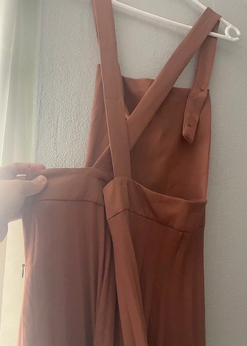 Kadın Kahverengi Pilili Uzun Jile - Görsel 6