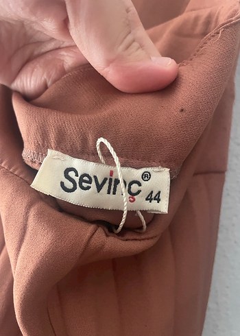 Kadın Kahverengi Pilili Uzun Jile - Görsel 7