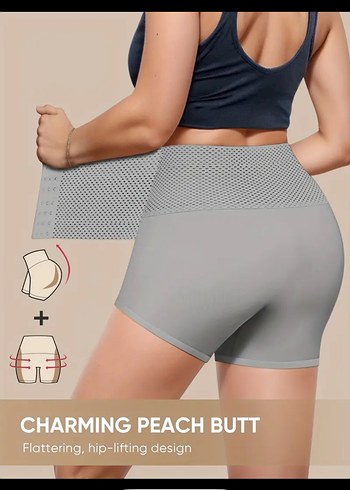 Kadın Gri Yüksek Bel Toparlayıcı külot - Görsel 2