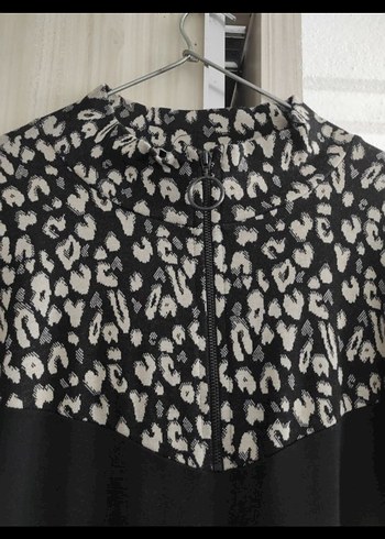 Siyah Uzun Kollu Siyah Elbise - Görsel 2