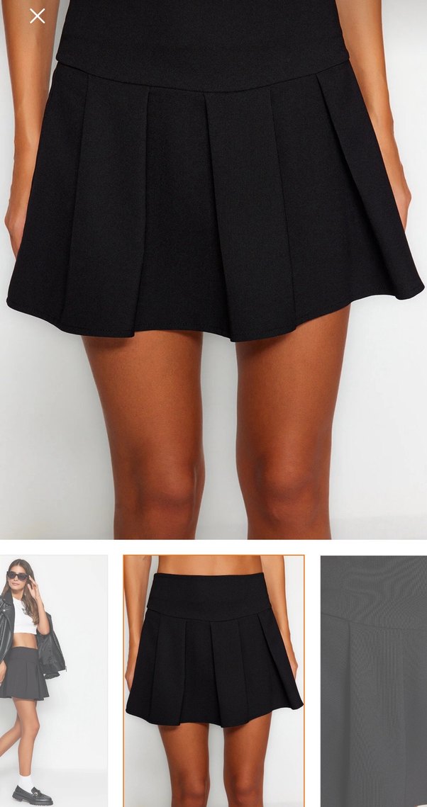 Siyah mini etek - Görsel 3