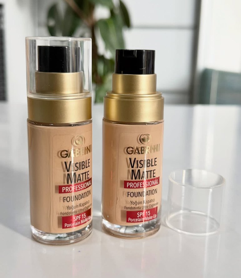 Gabrini Visible Matte Profesyonel Fondöten SPF15 - Görsel 2